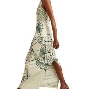REISS Floral Halter Maxi Dress